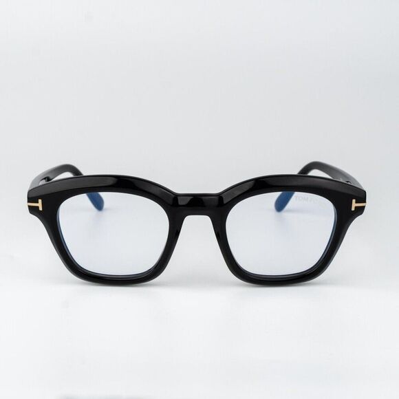 Tom Ford Woman Eyeglasses Black Blue Light Block FT5961-B 001 NEW AUTHENTIC